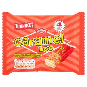 Tunnocks Caramel Log Wafers 4pk